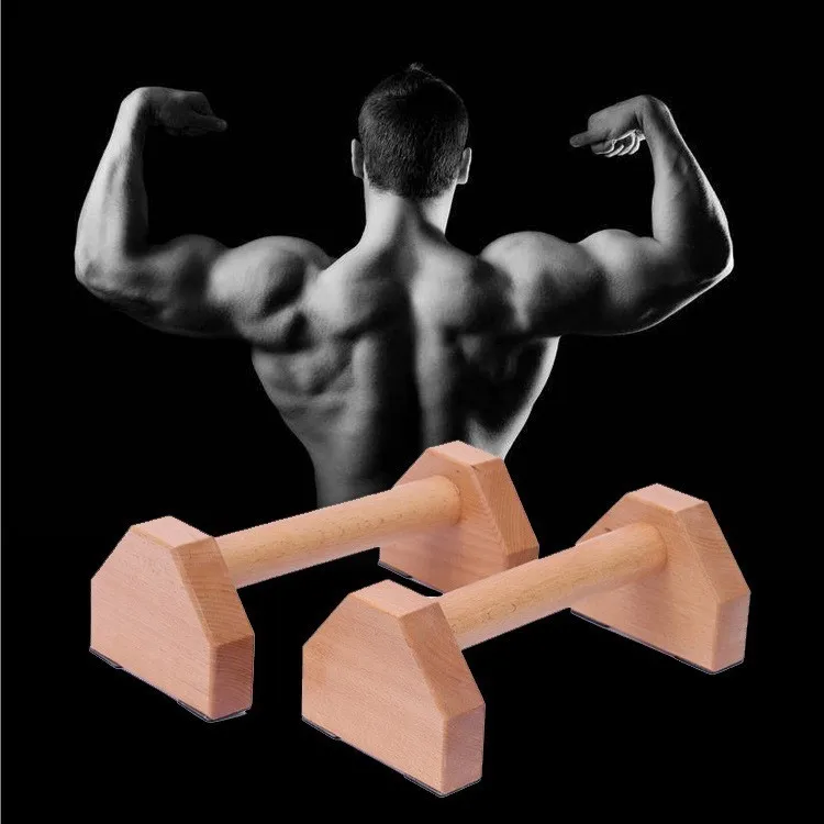 Dip stands Solid Beech New design Gymnastics Parallettes Wood Handstand Bar Wooden Parallettes dip bar wood parallel Push Up Bar