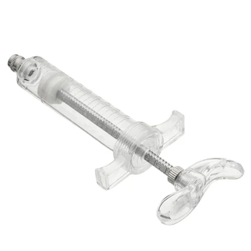 Durable Veterinary Plastic Steel Reusable Livestock Injection Syringe 5ml 10ml 20ml for Animals