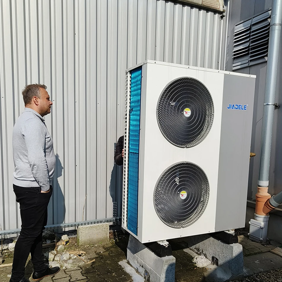 JIADELE R32 inverter double-rotor compressor of 20KW heat pump Water Heater monoblock and split Air Source heat pump heating