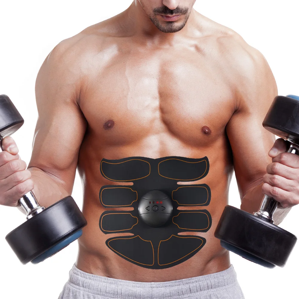 8 Pad Compex Wireless Electrical Bodybuilding Abdomen Exercise Training Machine Body Abdominal Ab Abs Muscle Stimulator