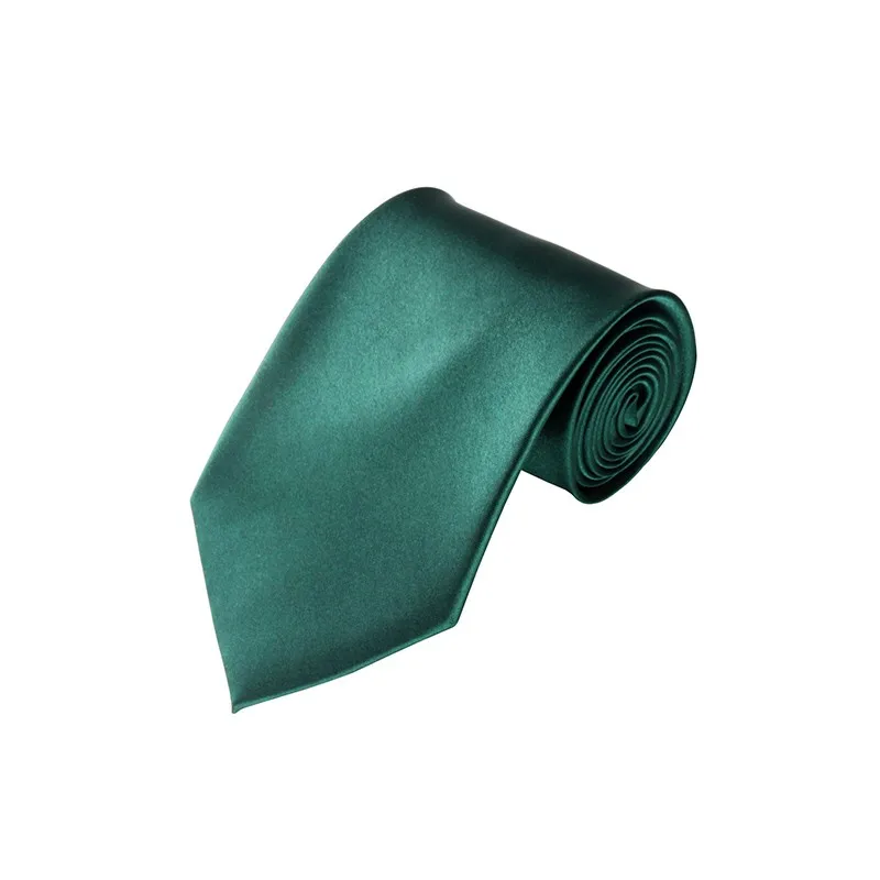 Mens Plain Ties Silk Neck Tie Bowtie Solid color Groom Ties 10cm Wide Neckties