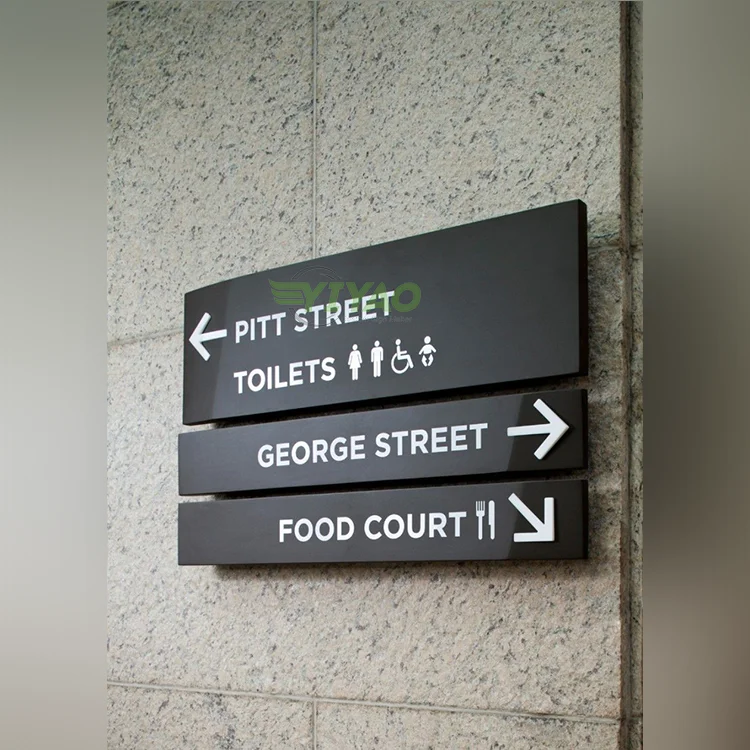 YIYAO Customized Direction Floor Number Acrylic Hotel Sign