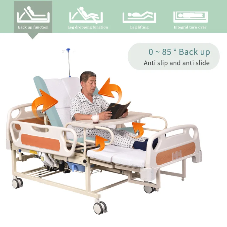 
Elderly Home Care Automatic Adjustable Electric Hospital Bed For Sale 