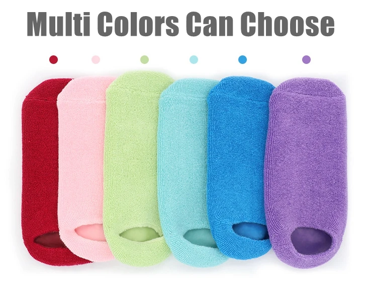 Moisturizing Socks Silicon Inner Gel Sock Overnight Foot Sleeve Foot Care Women Beauty Moisture Essential Oil Foot Spa Gel Socks