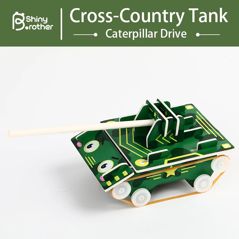 Handmade Science Creative mini Tank Technology diy science experiments toy for kids