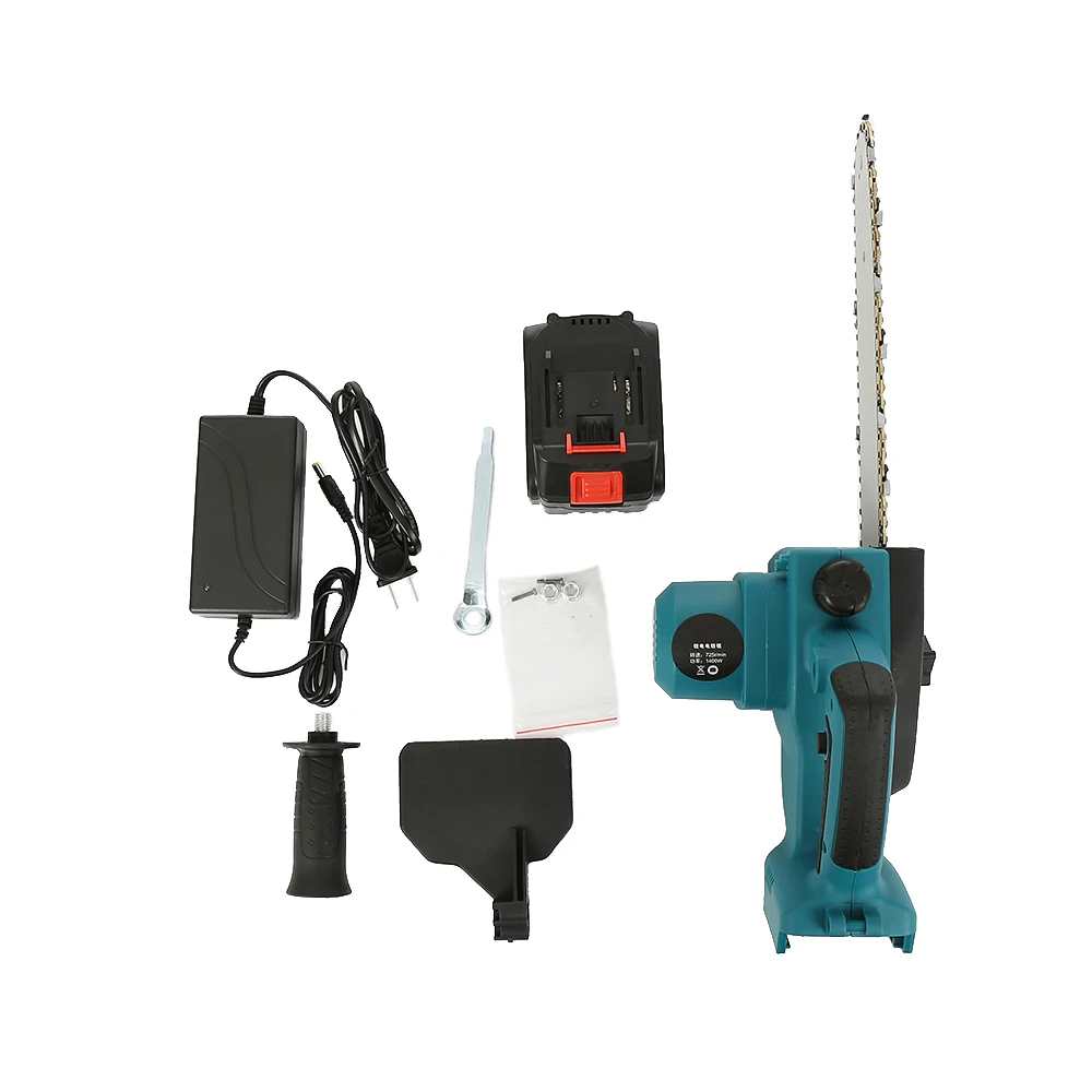 Li-Ion Power Cordless 10 inch Chainsaw Portable Battery Tree Branch Cutting Saw Cordless Electronic ChainSaw