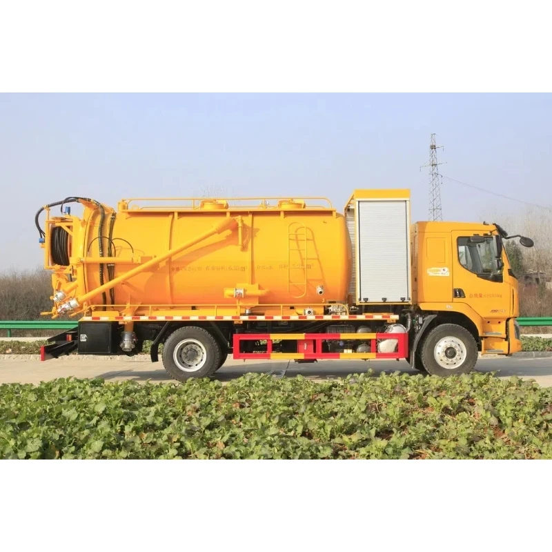 Equipped with Auxiliary Power Driven Water Circulation Pump Dongfeng Liuqi 15 Cubic Meter Cleaning and Suction Truck