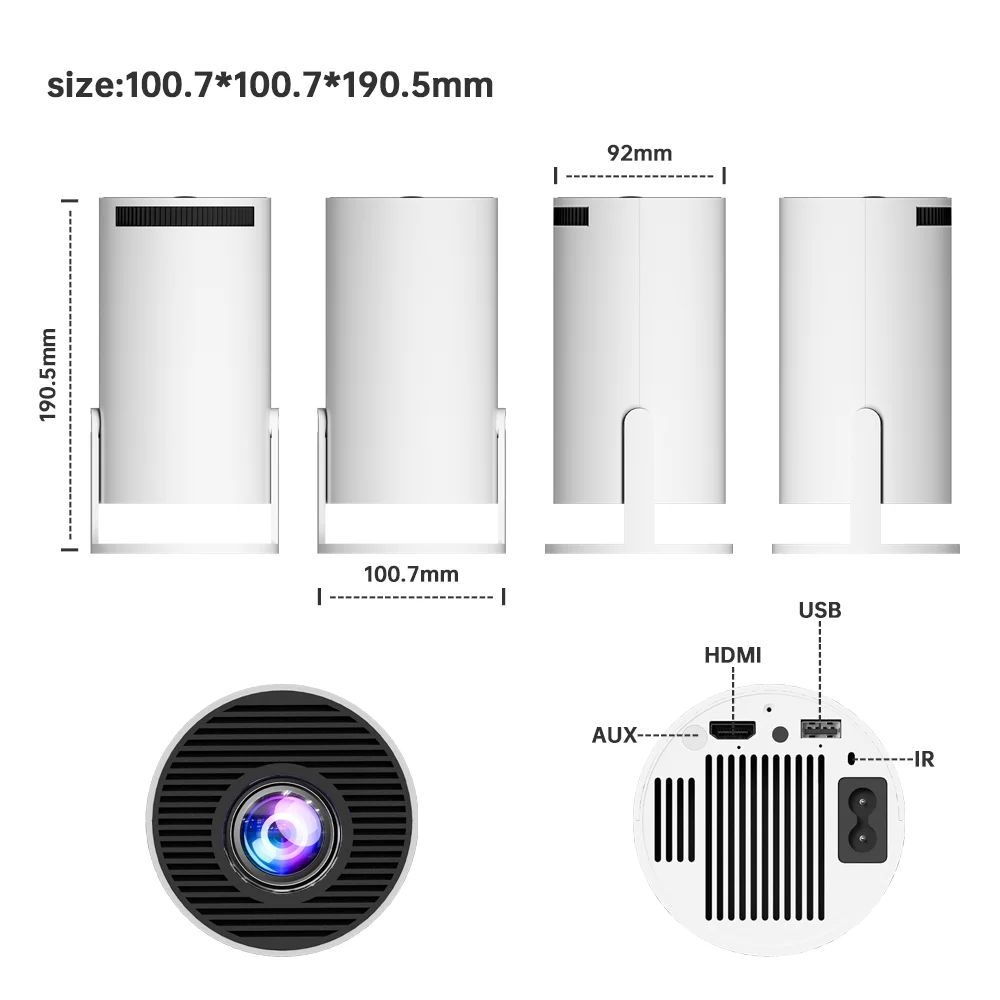 IHOMELIFE Proyector M300 Max 4K портативная игровая консоль Full HD Android 11 умный проектор с беспроводным Wi-Fi для домашнего использования
