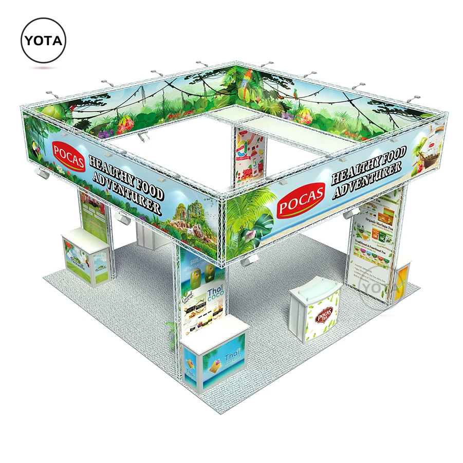 Tawns 20x20 Island Portable Truss Trade Show Exhibits for Natural Products Expo