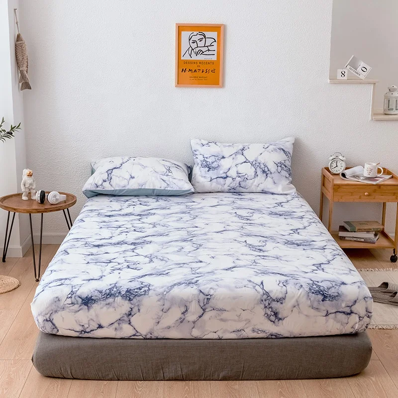  Натяжная простыня Marble с мраморным