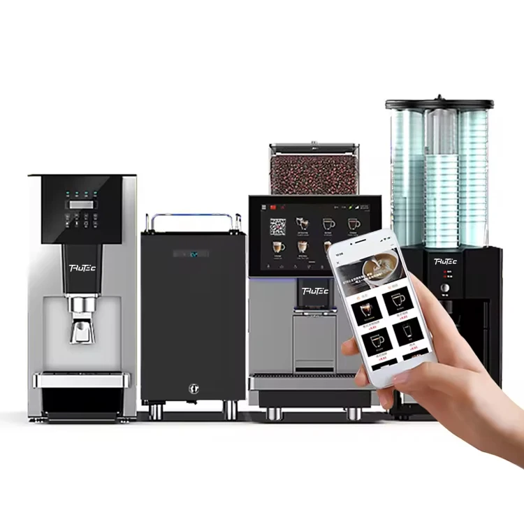 Big touch screen fully automatic coffee machine espresso machine with consistent concentration for commercial business use