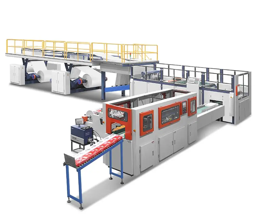 5 roll fully automatic A4 A3 size manufacturing paper cutting and packing machine