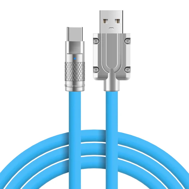 zinc alloy silicone wire charging cable for android mobile phone type C Micro data cabel USB Data Cables  fast charge
