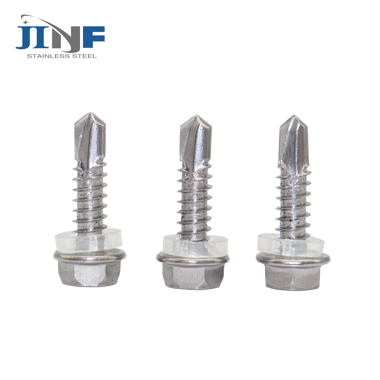 Stainless Steel 201 304 316 DIN7054K Hex Head Self Drilling Screw