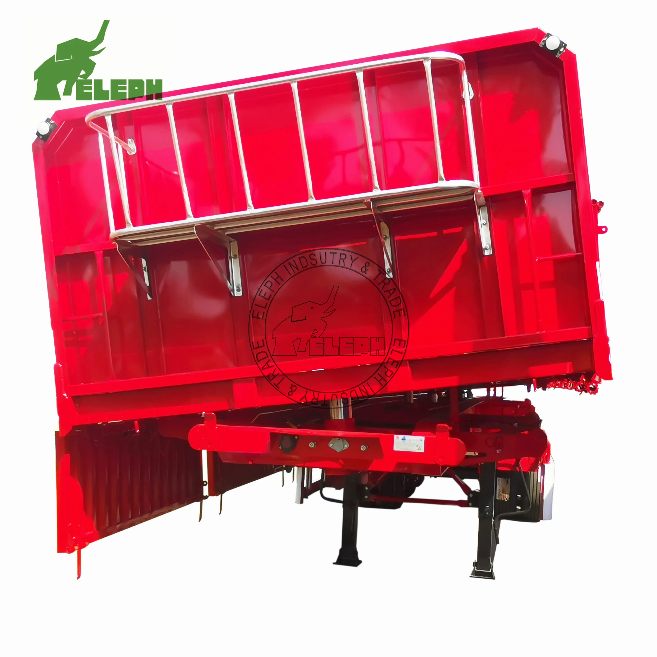 China 3 Axles 40t side tipper trailer custom side dumper tipper trailer for sale