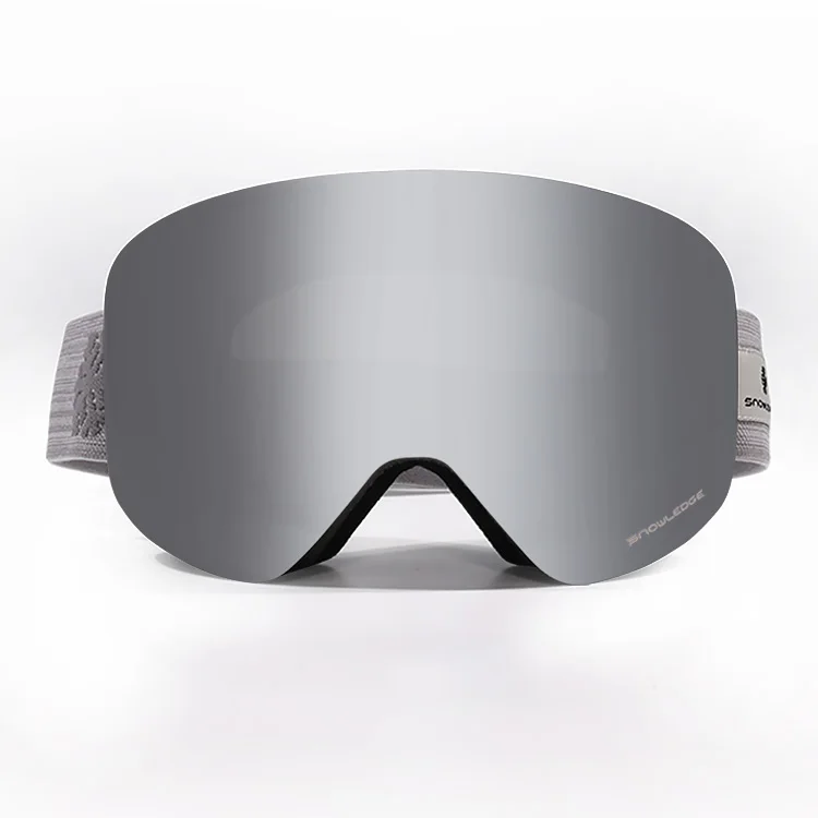 Custom Best Seller Fashion Cylindrical Anti-Fog Frameless Magnetic UV400 Protective Snow Glasses Ski Goggles