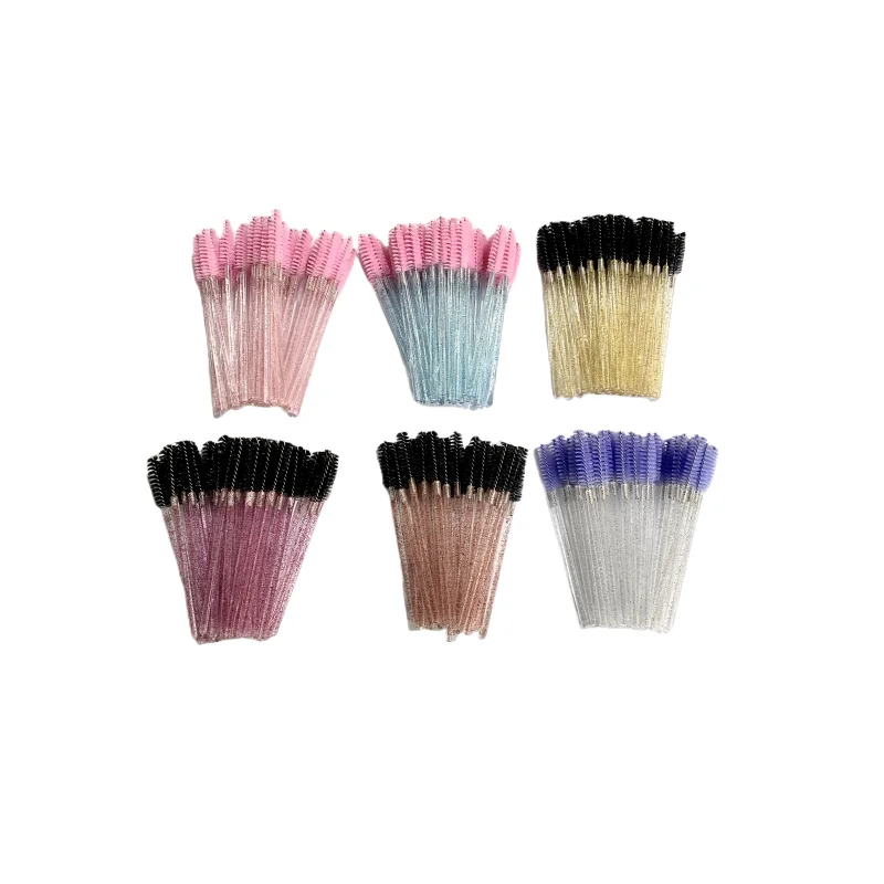 Factory eyebrow brush Crystal eyelash curler Wands Mascara Applicator for eyelash extension