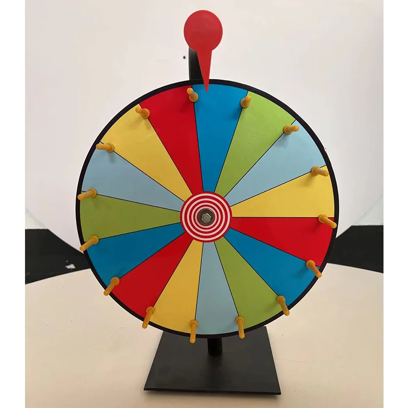 Fortune Prize Activity Turntable Game Hot Sales Lucky Draw Spin Wheel Custom Logo Dry Erase Color