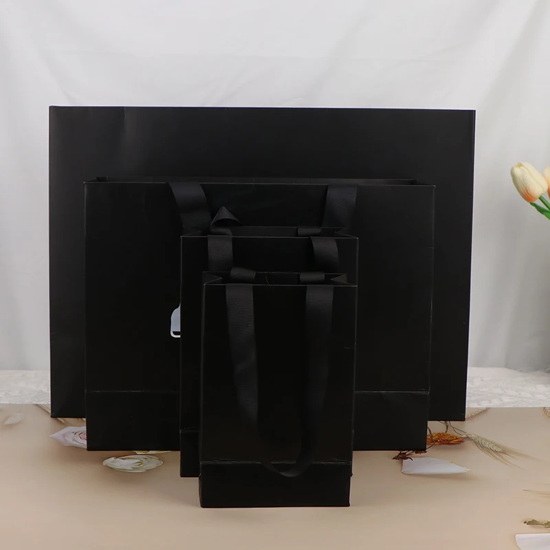 Thank You Bags with Green Bow Ribbon Party Favor Bags Thank You Gift Wrap Bags for Birthday Baby Shower Wedding Party Supplies