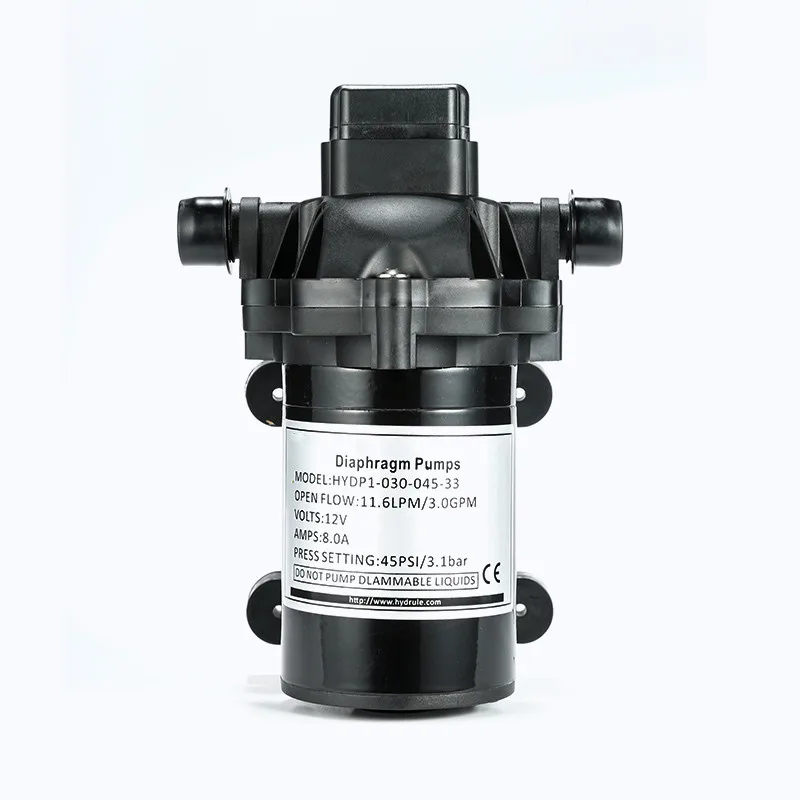 TOOFLO dc 12v 24v High Pressure PUMP 3bar marine water pump soler diaphragm water booster pump spare parts with pressure switch