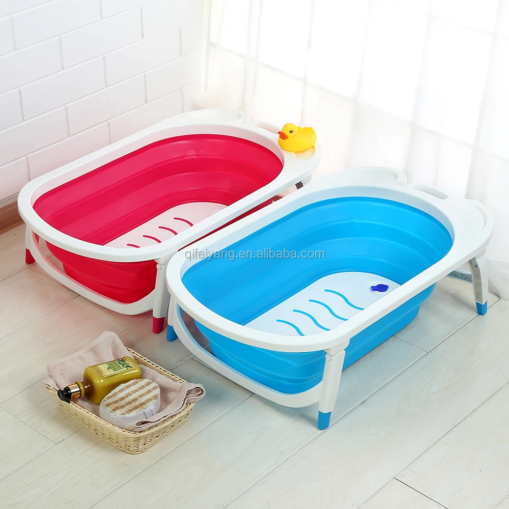 Folding Baby Bathtub Save a Space Inflatable Bath Tub Baby