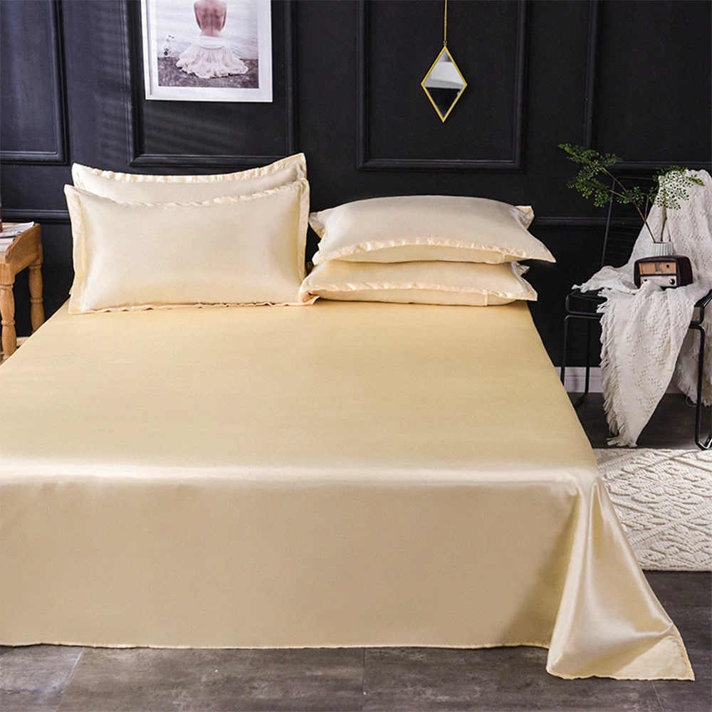 wholesale cooling bedcover queen double sale cover earthing 800 thread designer silky satin silk duvets and bed sheets
