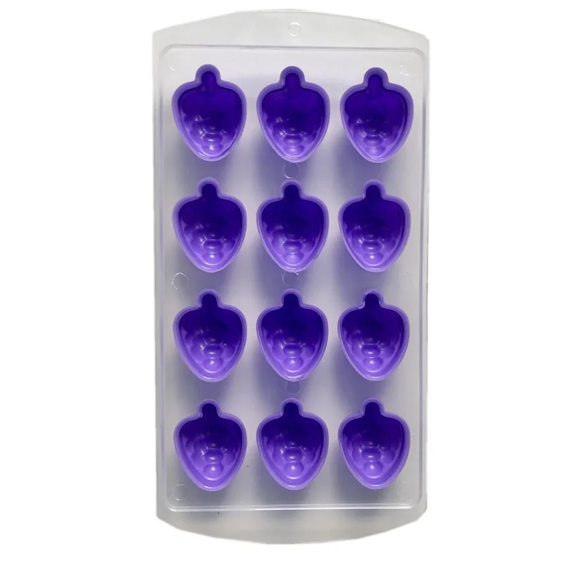 Food Grade Easy Release Silicone Cube Ice Cube Molds 14 Ice Tray Stackable Durable Ice Cube Tray with Li