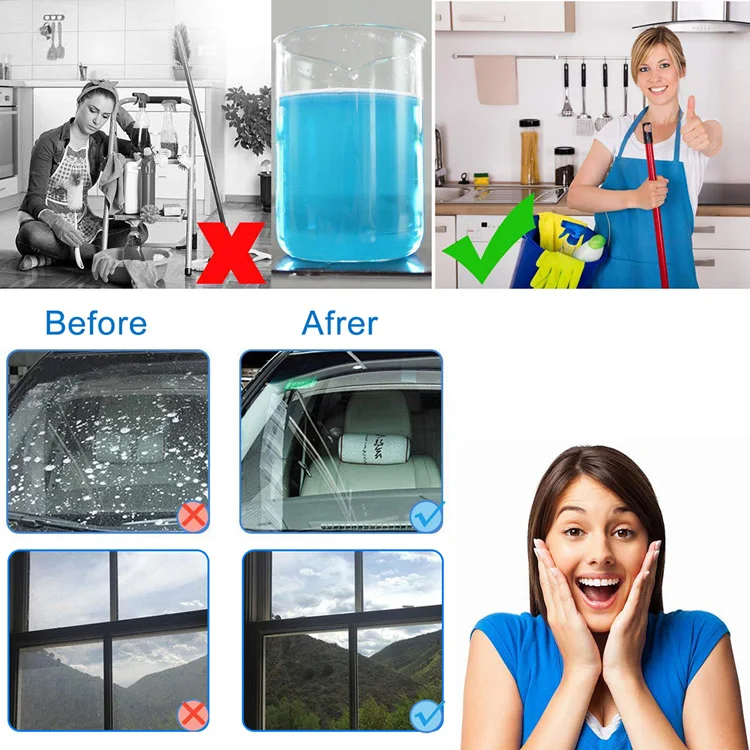 Kitchen / Car Glass 10PCS Fine Concentrated Solid All Purpose Effervescent Cleaning Multifunctional Effervescent Spray Cleaner