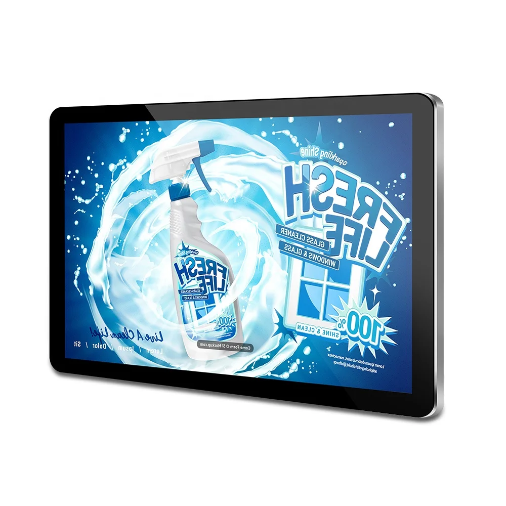 21.5 32 43 55 65 inch Wall Mounted Indoor Screen Internet Advertising Player LCD Video Displays Retail Store Advertise Monitor