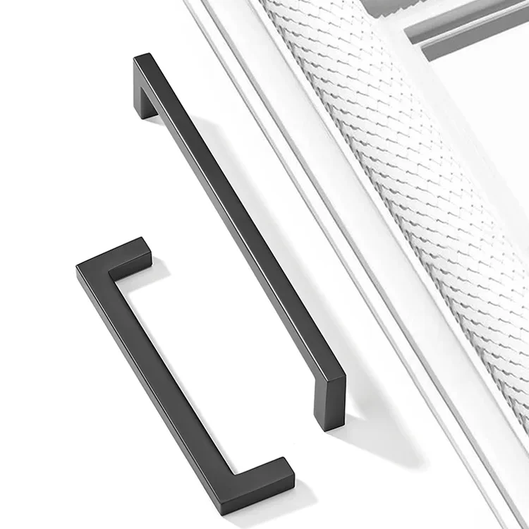 Furniture kitchen cabinet door pull square handles for kitchen cabinets and drawers