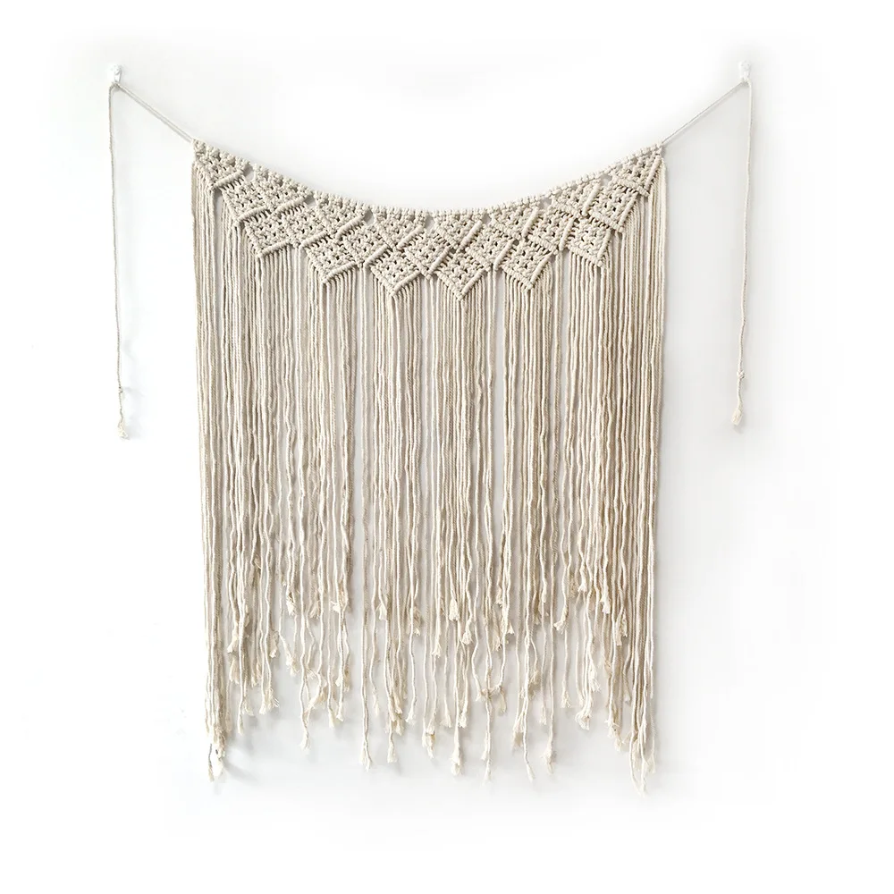 W013A Gorgeous outdoor Wedding backdrop curtain home decor living room macrame wall Hanging