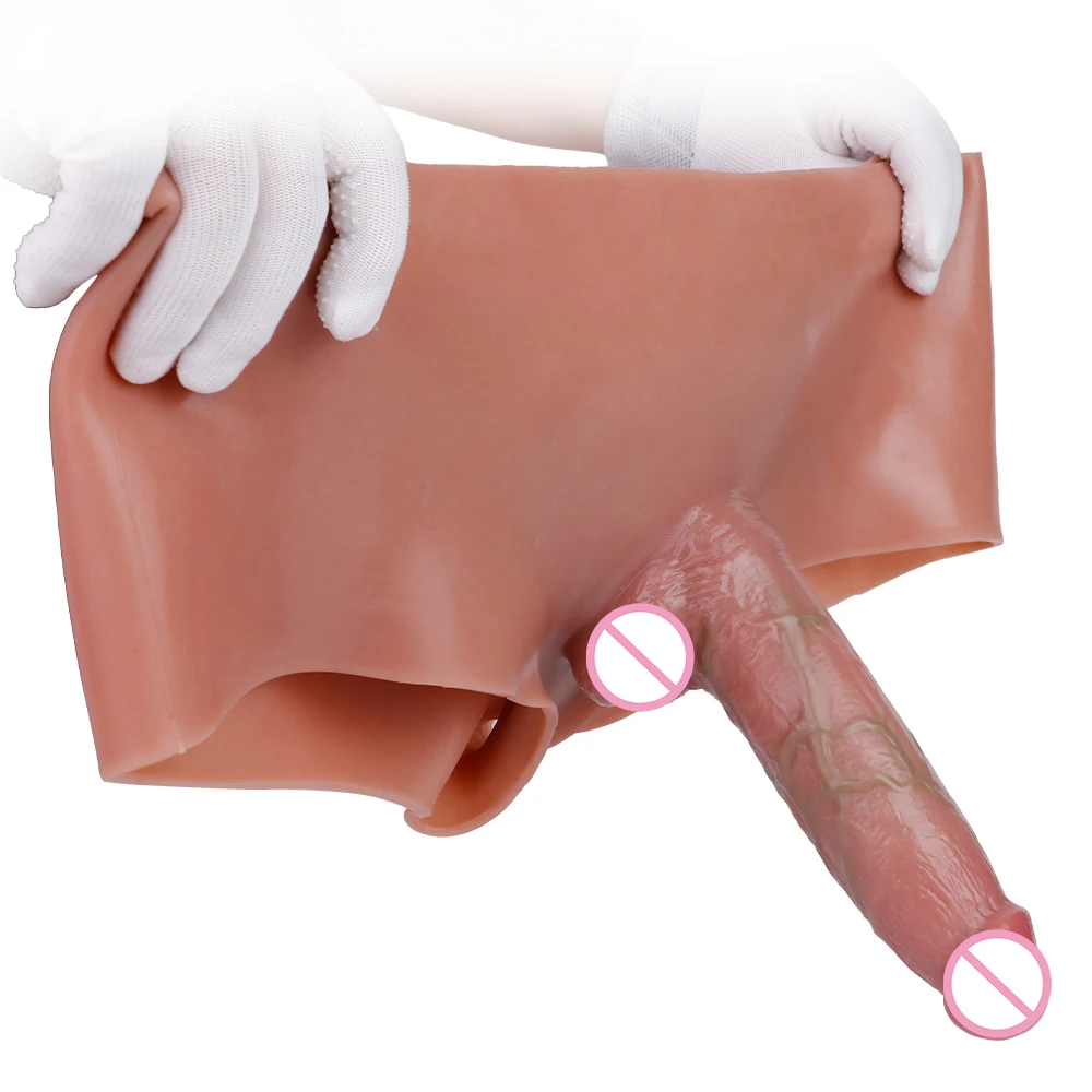 Wholesale Sex Toys Hollow Strap on Dildos for Men Artificial Realistic Penis With Hole Harness Wearable Dildo Pants