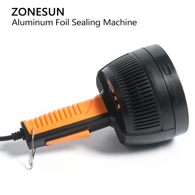 ZONESUN ручной электромагнитный индукционный герметик машина для запечатывания бутылок медицинская алюминиевой фольги и