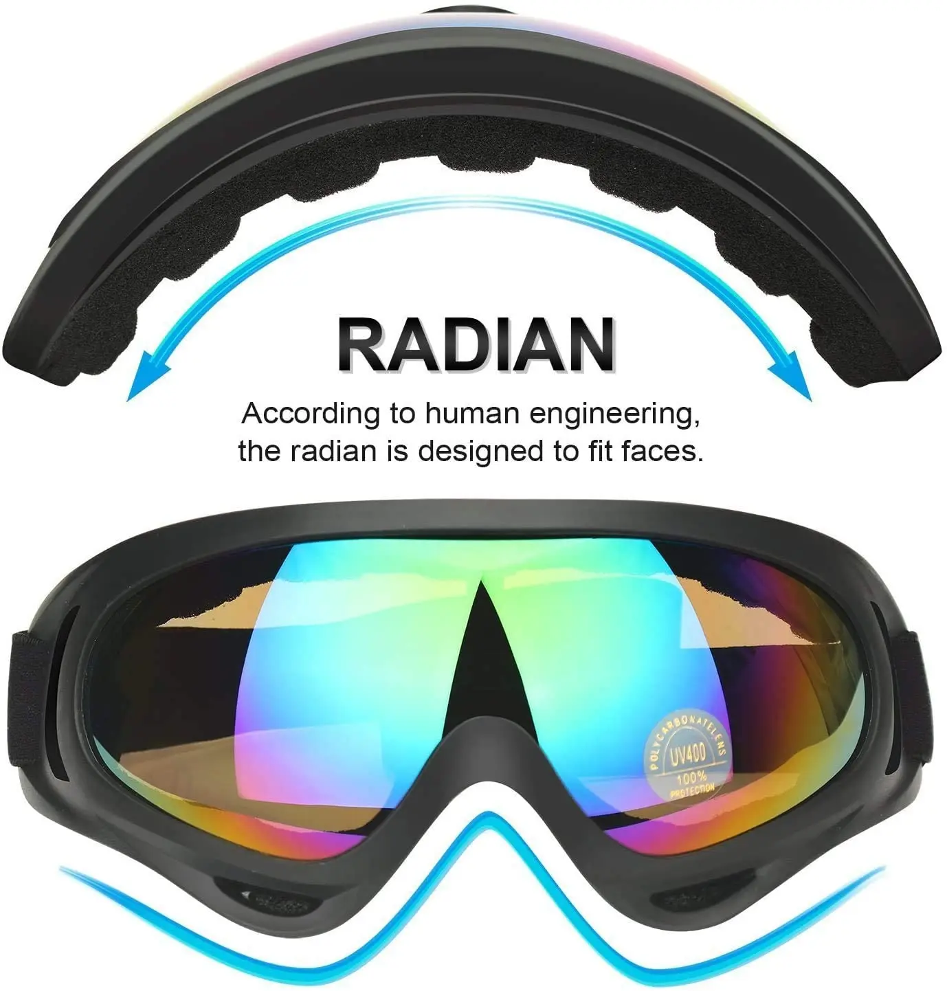 Wholesale Ski Goggles Sunglasses Uv400 Proof Snowboard Glasses Goggles Outdoor Sports Glasses Cycling Glasses tactical equipment