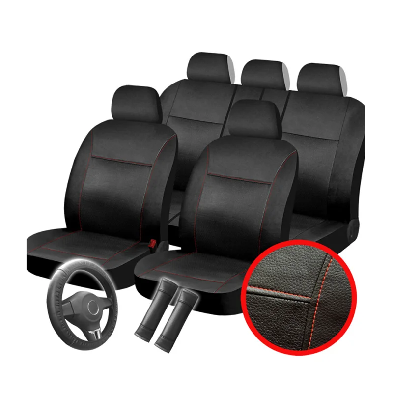 
Breathable leather fancy car seat cover seat cover car all seasons Sport style Car interior universal five-seater 9-piece 