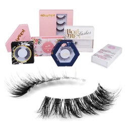 OEM natural style PBT soft band wispie false eyelashes