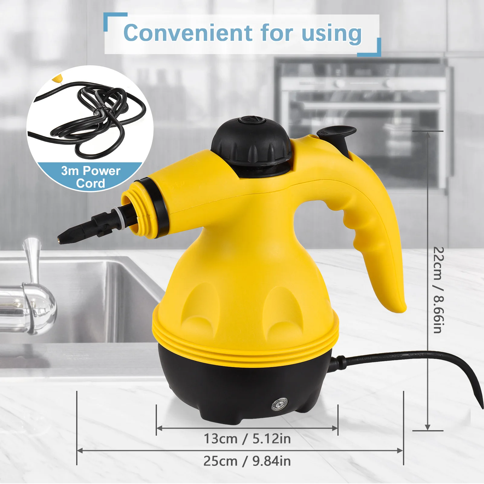New 5 in 1 High Pressure Steam Cleaning Machine for Carpet Curtains Fabric Sofa