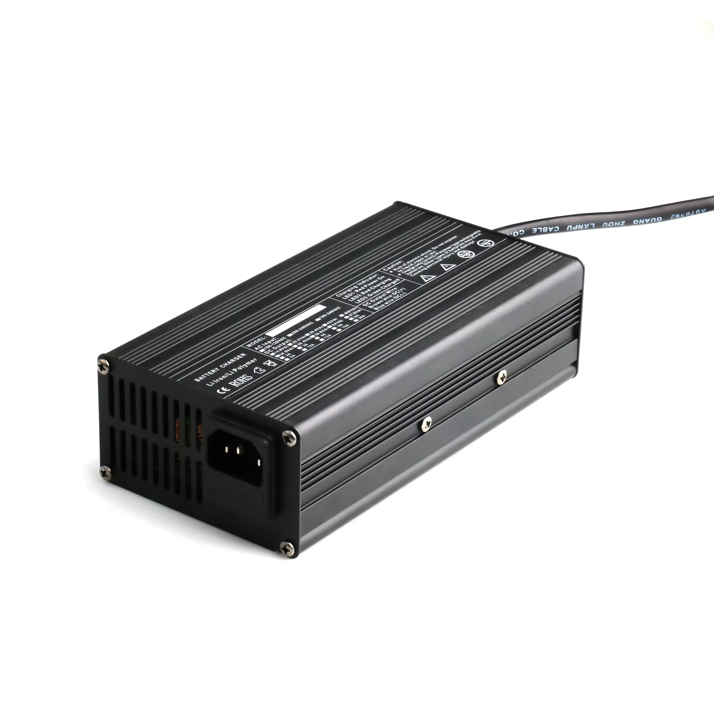 Factory 29.2V 10A Battery Charger With Oled Digital Display For 8S 25.6V Lifepo4 Battery 24V Lifepo4 Battery Charger