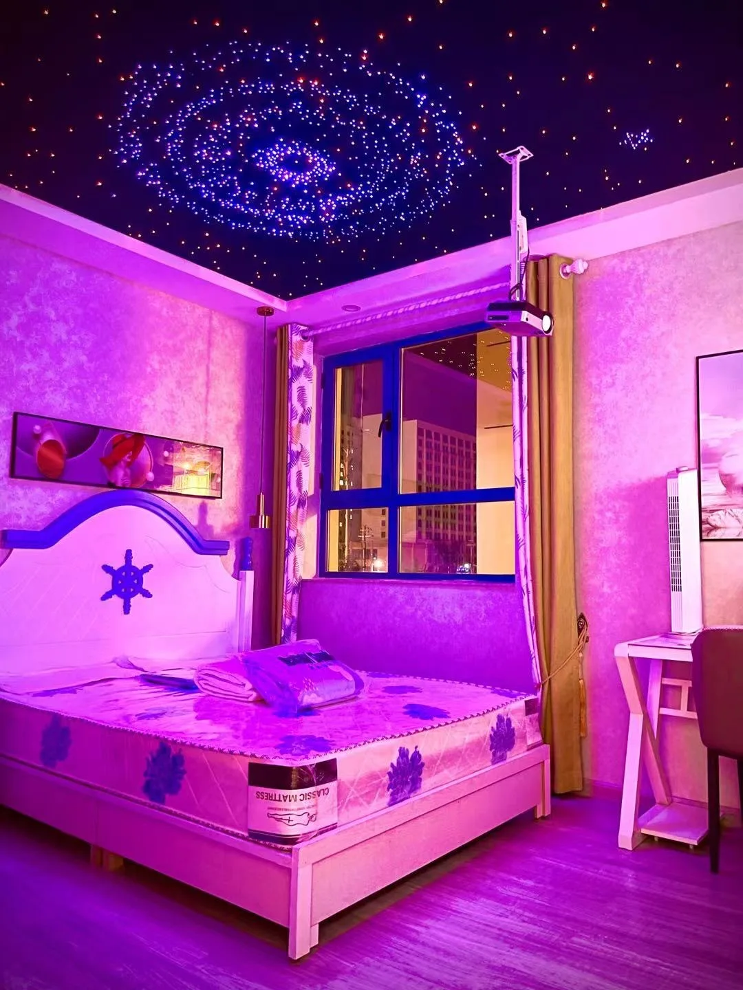 Star ceiling 27W Power Twinkle Shooting Star RGB Fiber Optic Lamp