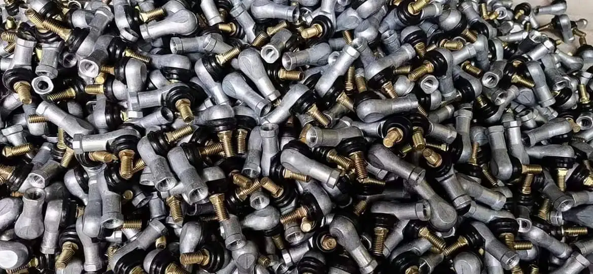 Metal end fittings for steel wire rope and auto control cable components