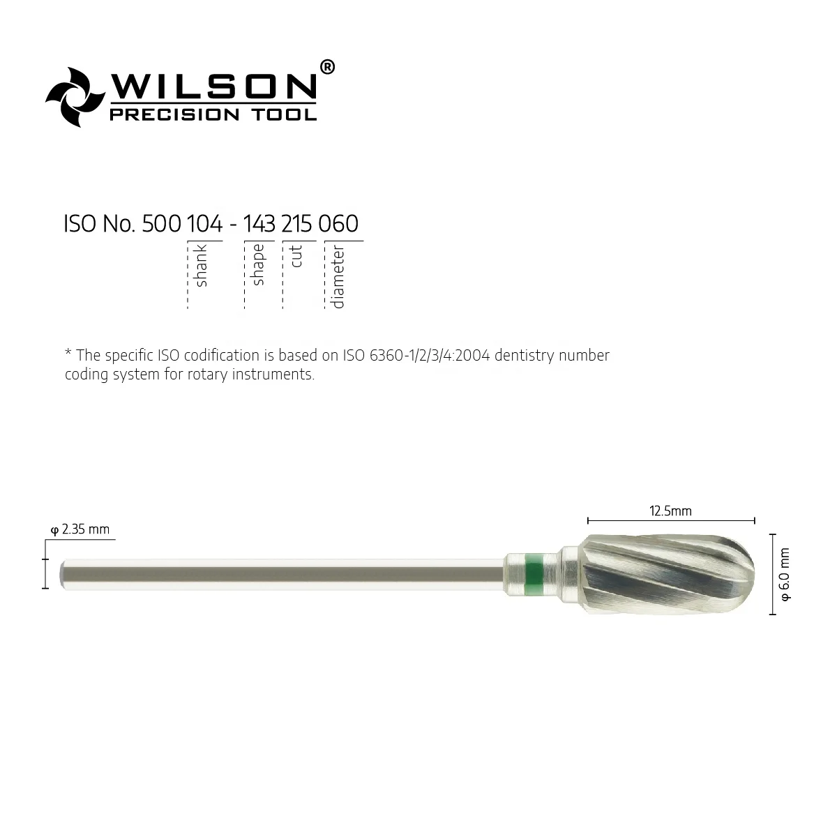 5001001Nail Bit Modern Simplicity Domed End Tungsten Carbide Burr for Dental Laboratory Used for Metal/Acrylic/Plaster/Well Sun