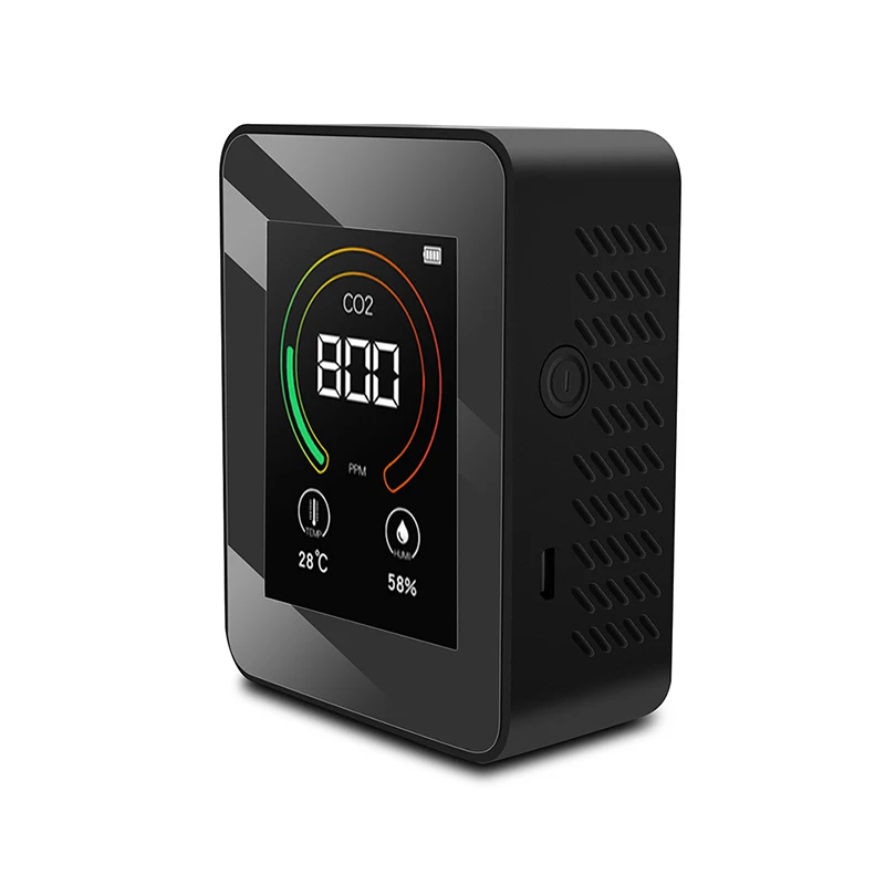 Co2 Detection Air Quality Temperature Humidity Indoor Portable Infrared Wireless Mini Usb Carbon Dioxide Detector