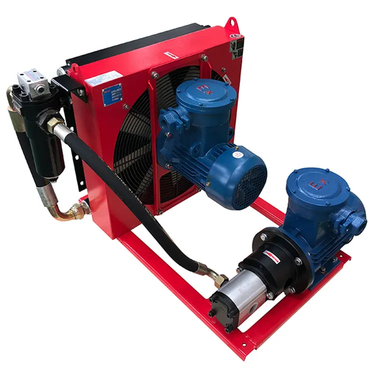 DONGXU Independent circulation aluminum alloy plate fin hydraulic oil cooler for cnc machine