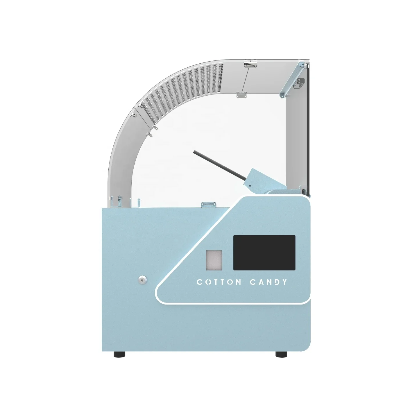 Small machines for business fast efficiency mini electric cotton candy making machine robot arm vending machine
