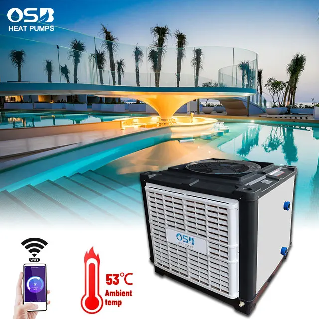 Osb Inverter Air Source Water Cooling Chiller Heat Pump 1hp 2hp Chiller Water Cooled Industrial Scroll 20 Hp