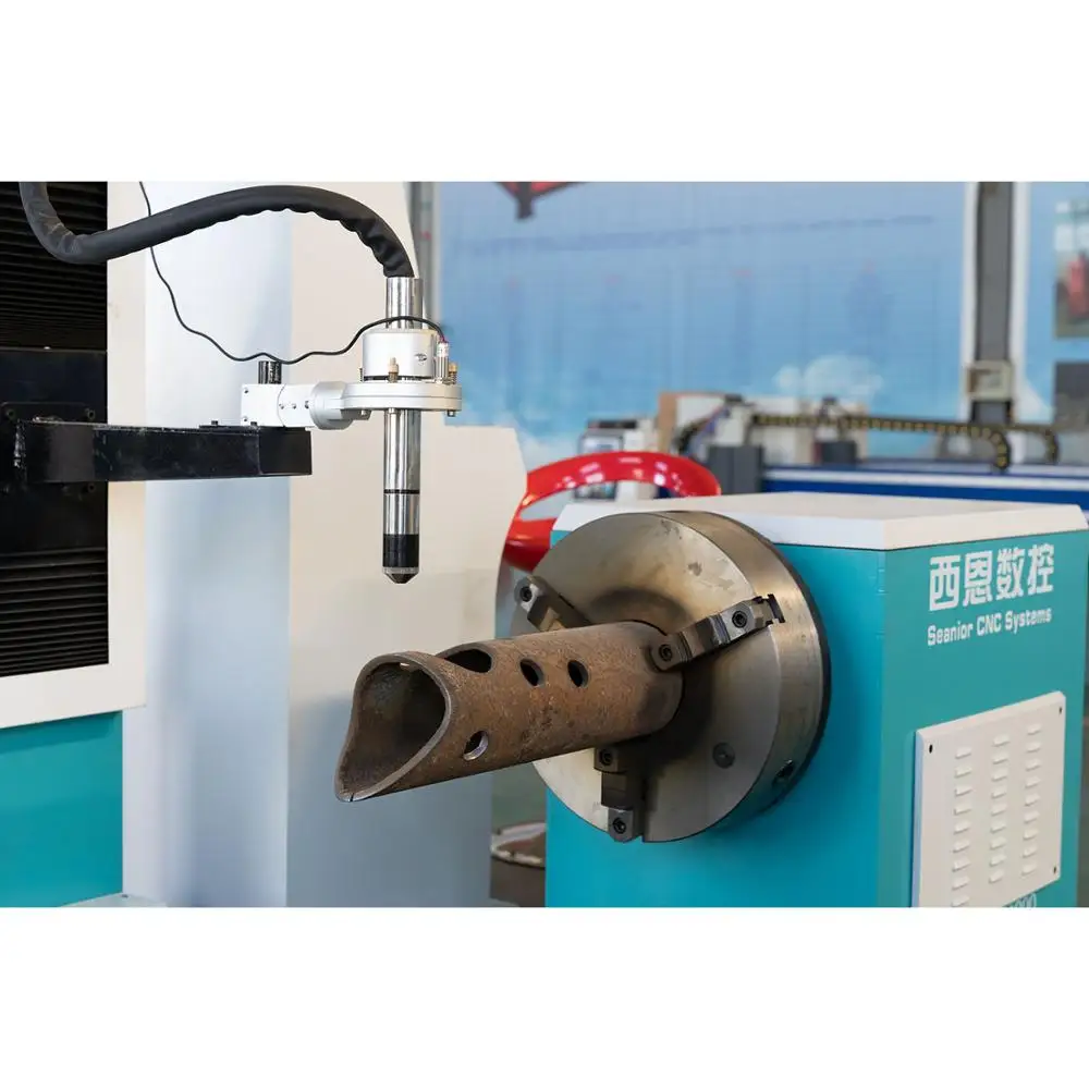 
3axis CNC plasma pipe profiler metal tube cutting machine 