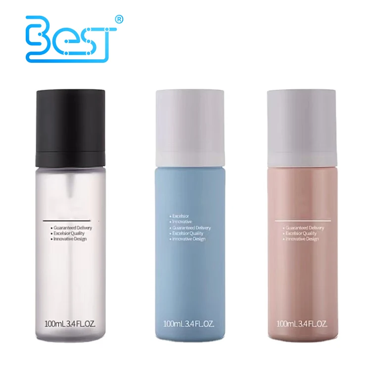 skin care toner packaging 100ml 120ml 150ml pastel matte frosted color fancy RPET PCR hair body face fine mist spray bottle