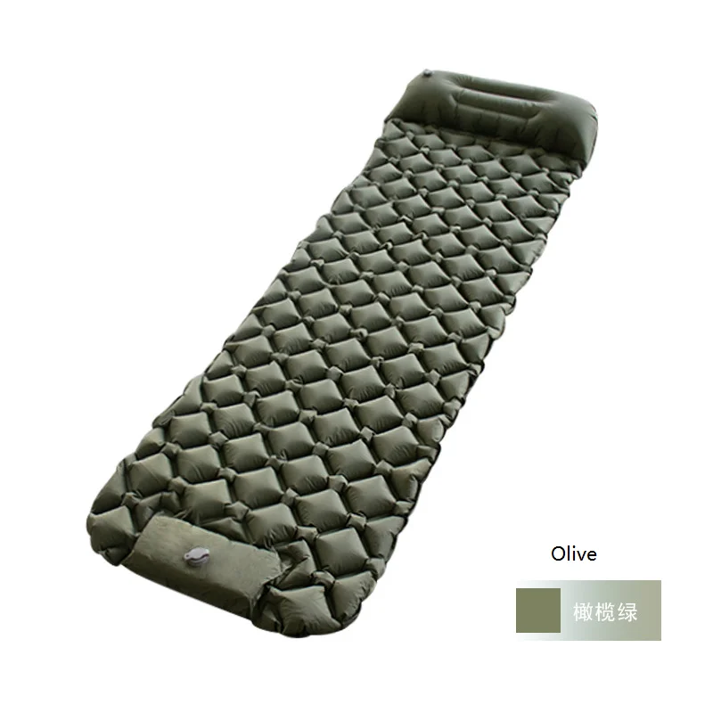 Ultralight Waterproof TPU Folding Self Inflatable Sleeping Pad Hiking Camping Air Mattress with Pillow