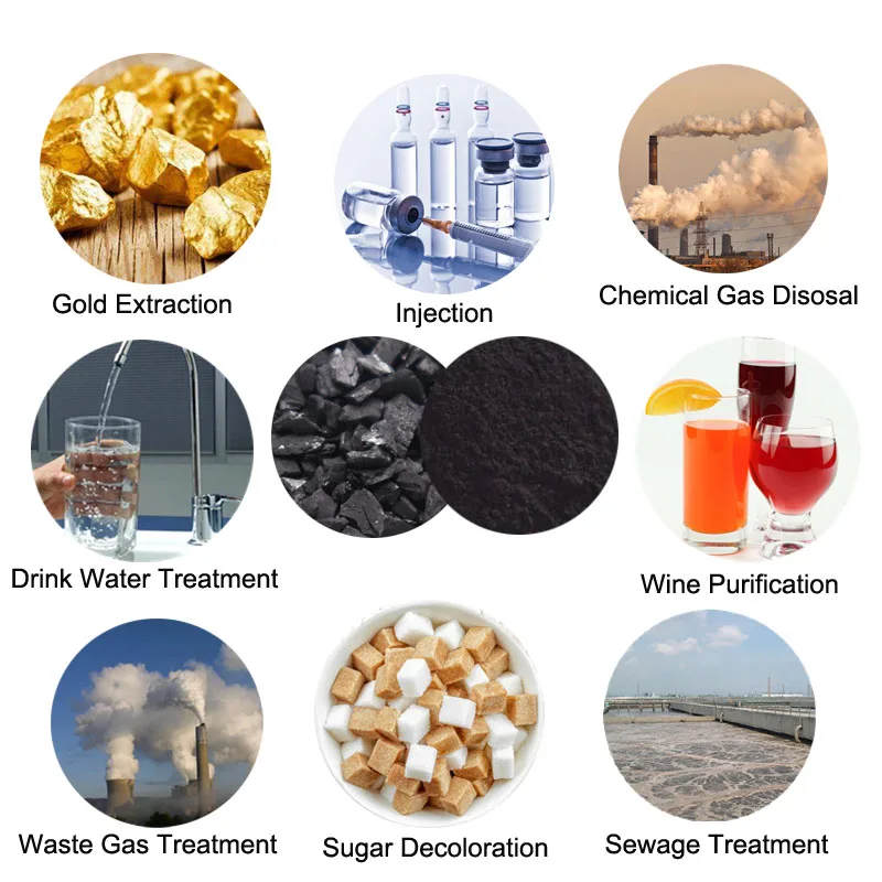 Water Purification Chloride Removal Coconut Shell Activated Carbon For Drinking Water Treatment