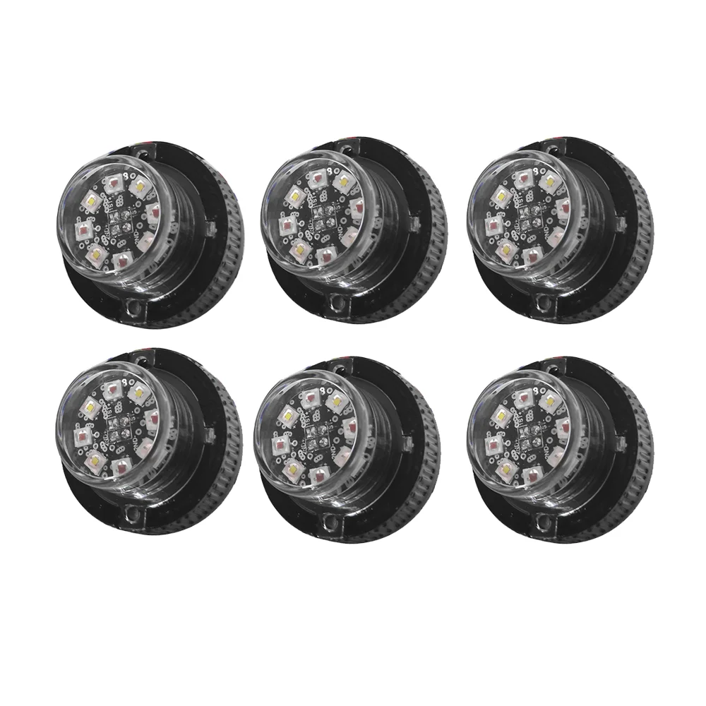 Starway Bi-Color  LED hide away strobe light kit warning hide away light  Covert bullet LED hideaway lights for truck and AMS
